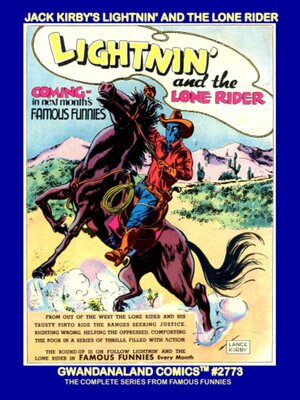 cover image of Jack Kirby’s Lightnin’ and the Lone Rider